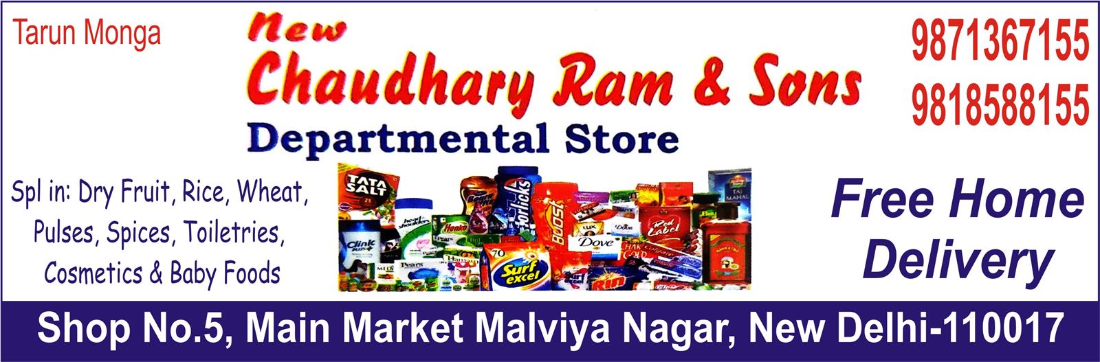 NEW CHAUDHARY RAM & SONS DEPARTMENTAL STORE